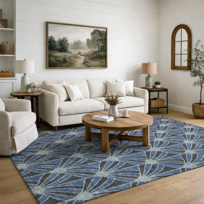 Addison Mayfield Blue AMF2426 2ft. 3in. x 7ft. 6in. Rect. Rug