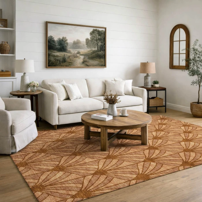 Addison Mayfield Orange AMF2426 2ft. 3in. x 7ft. 6in. Rect. Rug