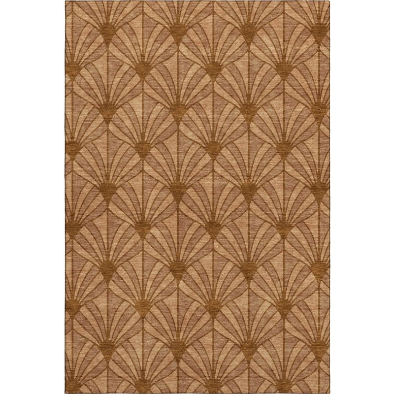 Addison Mayfield Orange AMF2426 - 8ft. Round Rug