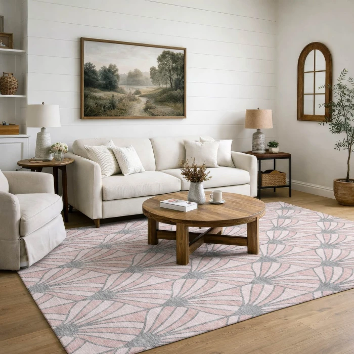 Addison Mayfield Pink AMF2426 2ft. 3in. x 7ft. 6in. Rect. Rug
