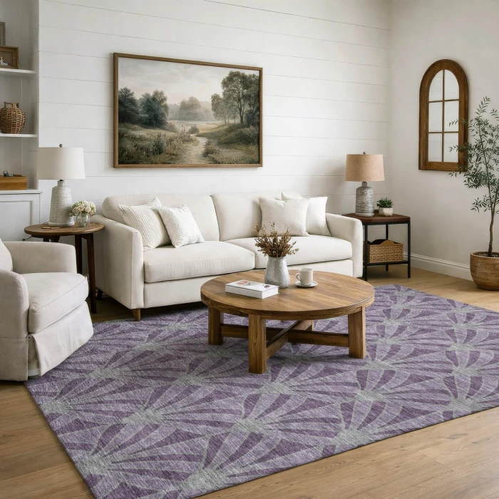 Addison Mayfield Purple AMF2426 2ft. 3in. x 7ft. 6in. Rect. Rug
