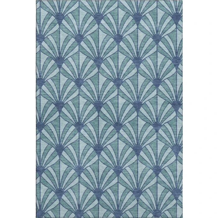 Addison Mayfield Teal AMF2426 2ft. 3in. x 7ft. 6in. Rect. Rug