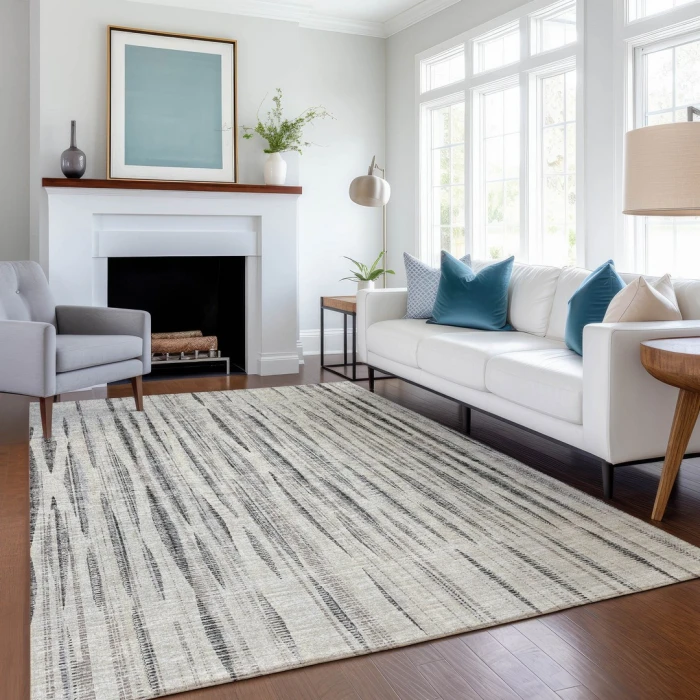 Addison Mayfield Ivory AMF31 - 8ft. Round Rug