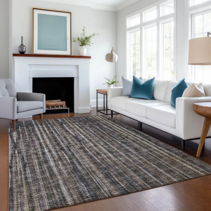 Addison Mayfield Chocolate AMF31 - 8ft. Round Rug