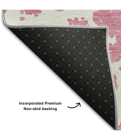 Addison Mayfield Pink AMF501 - 8ft. Round Rug