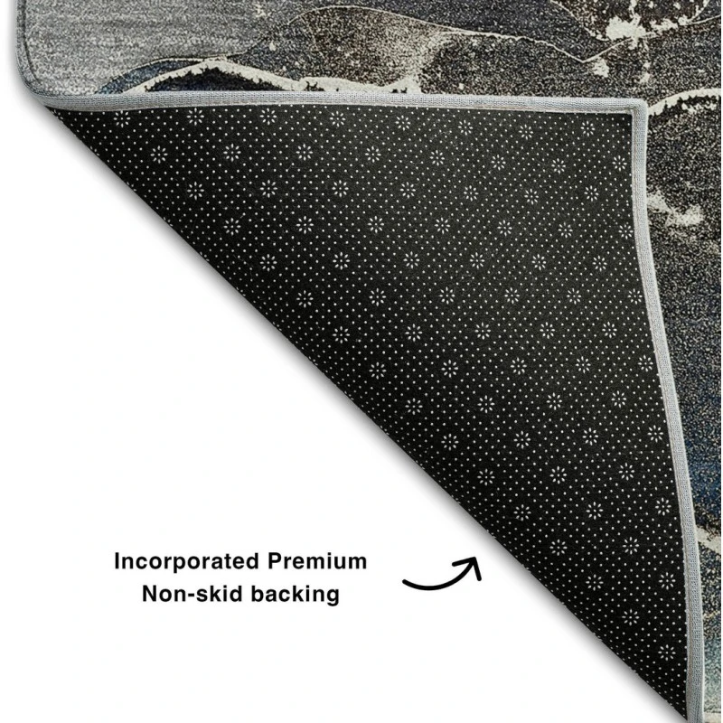 Addison Mayfield Blue AMF503 - 8ft. Round Rug
