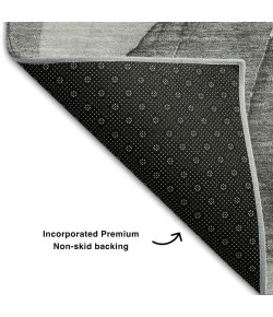 Addison Mayfield Gray AMF504 - 8ft. Round Rug