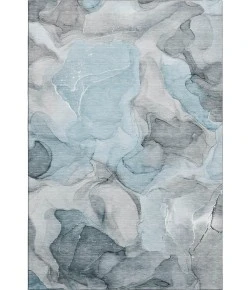 Addison Mayfield Teal AMF504 - 8ft. Round Rug
