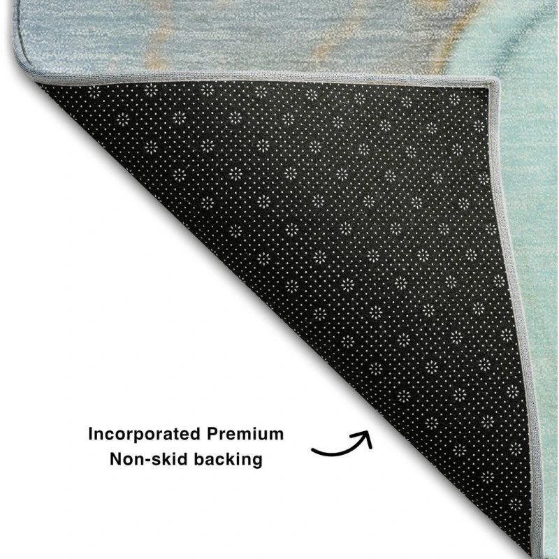 Addison Mayfield Teal AMF506 - 8ft. Round Rug