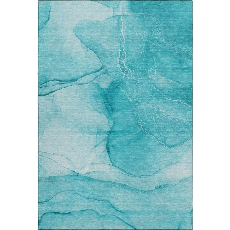 Addison Mayfield Teal AMF507 - 8ft. Round Rug