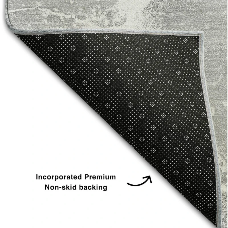 Addison Mayfield Gray AMF510 - 8ft. Round Rug