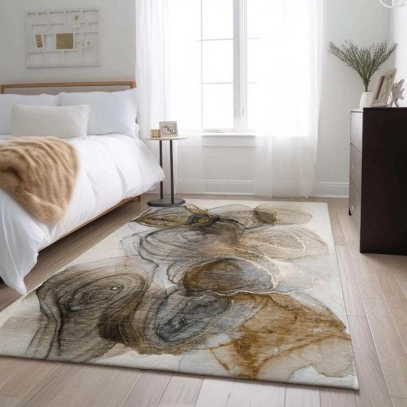 Addison Mayfield Brown AMF513 - 8ft. Round Rug