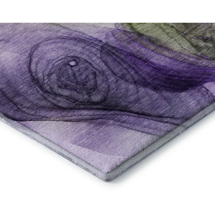 Addison Mayfield Purple AMF513 - 8ft. Round Rug