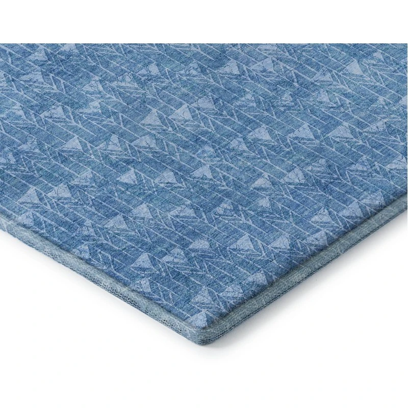 Addison Mayfield Blue AMF514 - 8ft. Round Rug