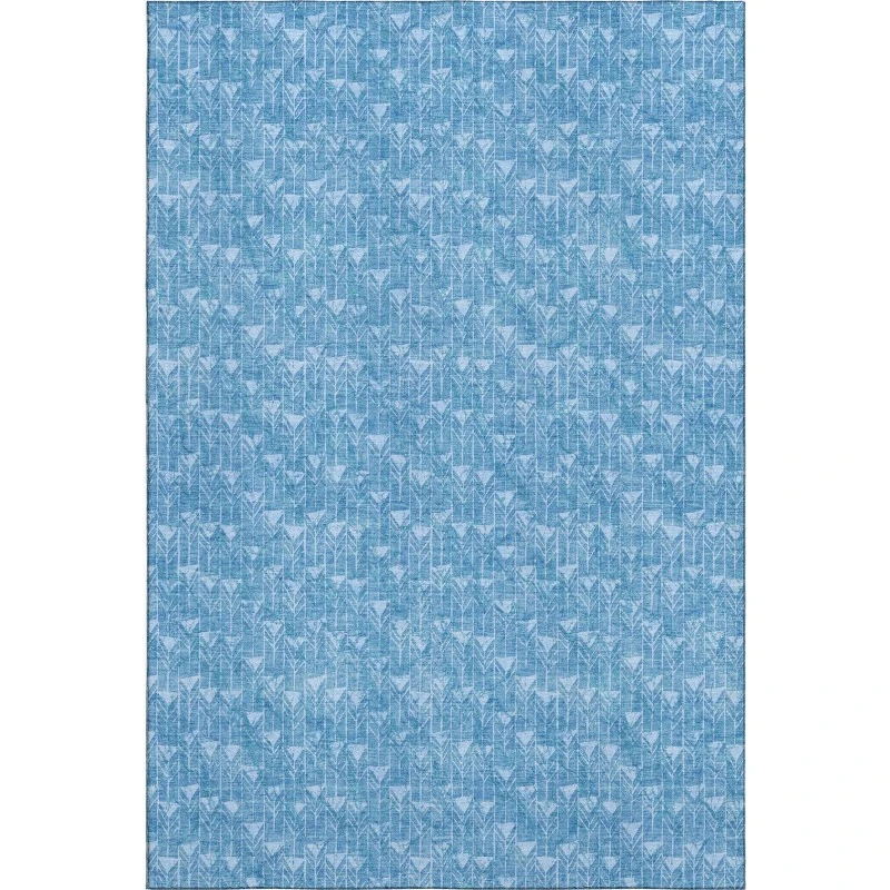 Addison Mayfield Blue AMF514 - 8ft. Round Rug