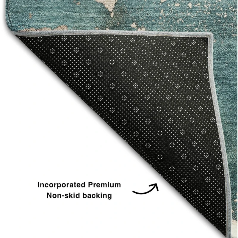 Addison Mayfield Teal AMF518 - 8ft. Round Rug