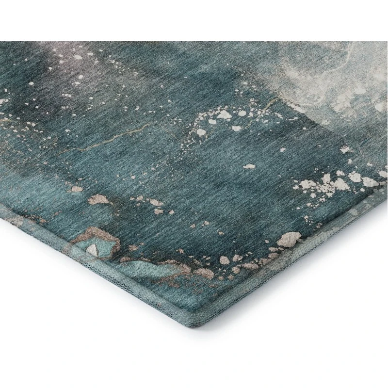Addison Mayfield Teal AMF518 - 8ft. Round Rug
