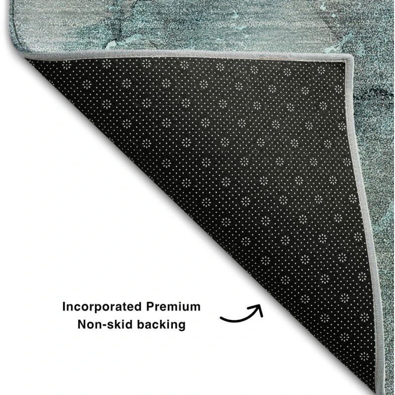 Addison Mayfield Teal AMF520 - 8ft. Round Rug