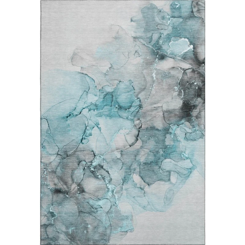 Addison Mayfield Teal AMF520 - 8ft. Round Rug
