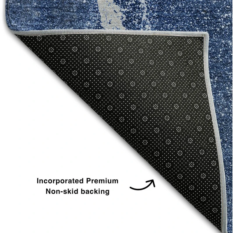 Addison Mayfield Blue AMF524 - 8ft. Round Rug