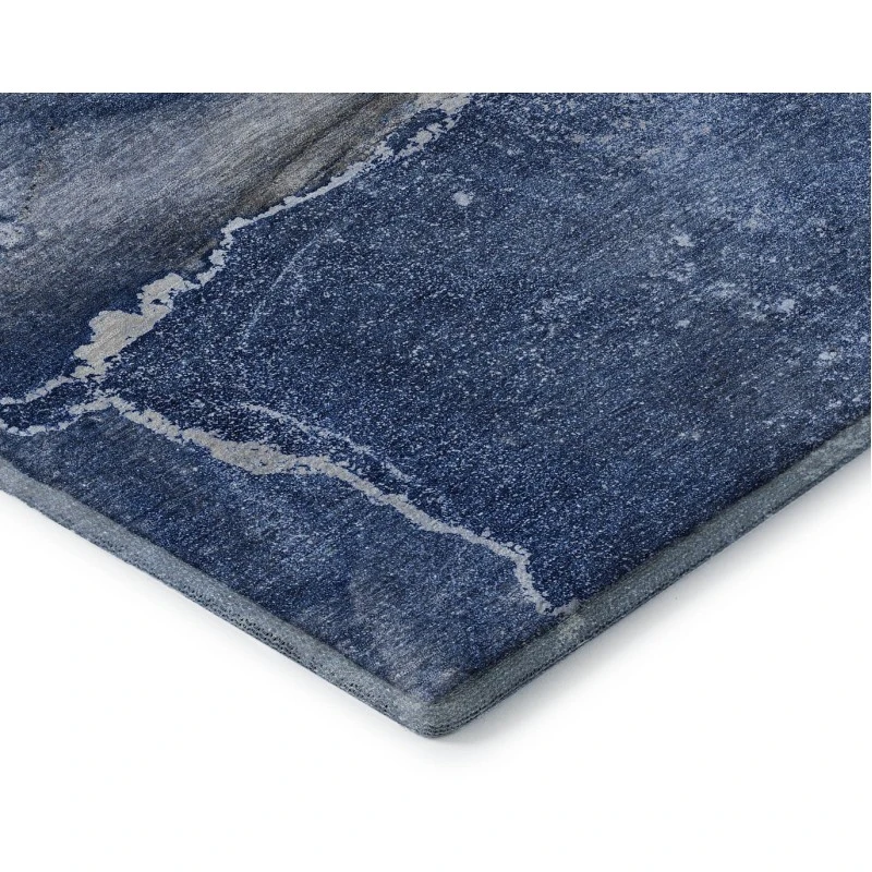 Addison Mayfield Blue AMF524 - 8ft. Round Rug