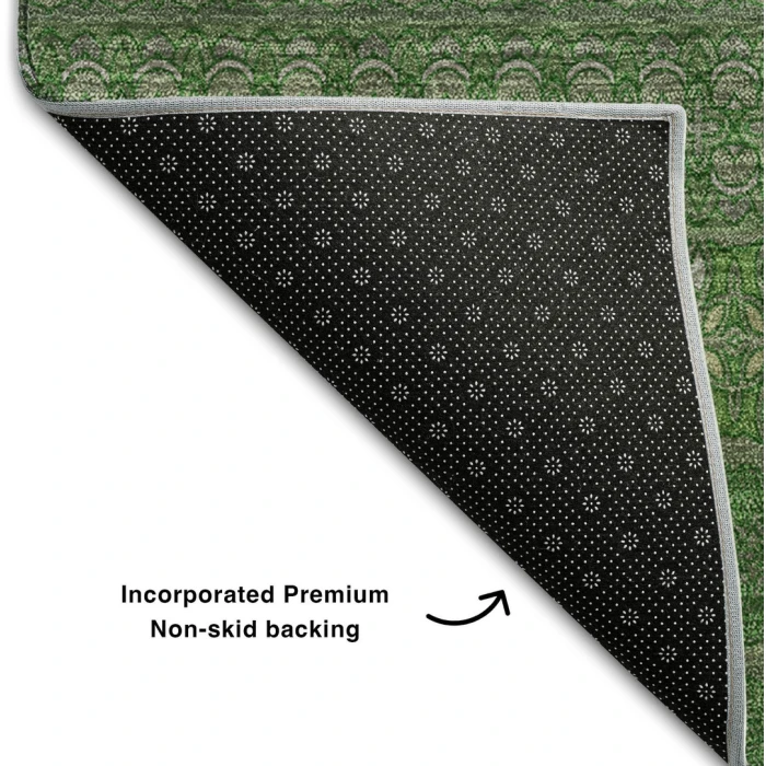 Addison Mayfield Green AMF527 - 8ft. Round Rug