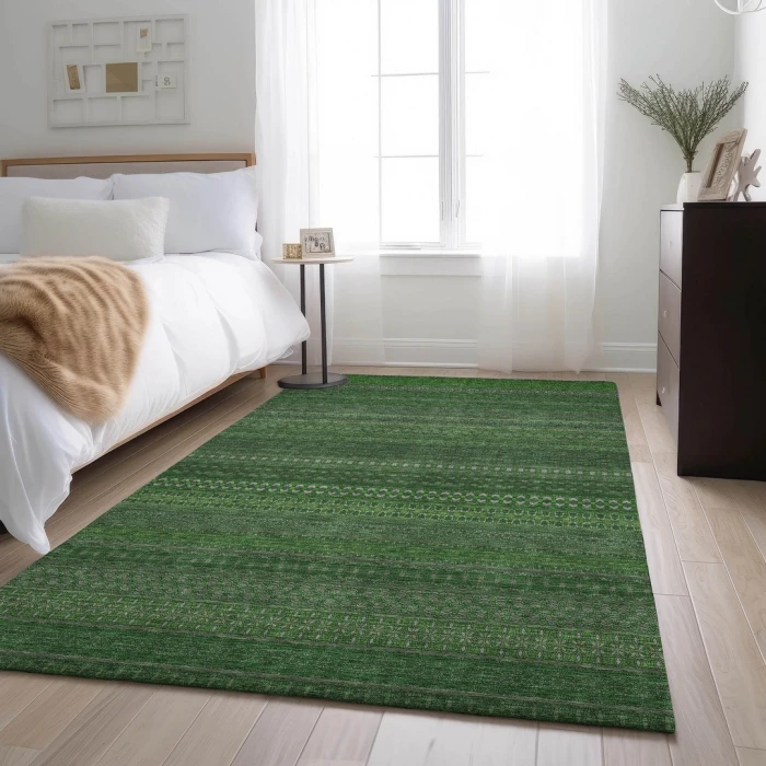 Addison Mayfield Green AMF527 - 8ft. Round Rug