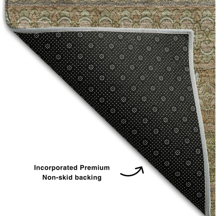 Addison Mayfield Brown AMF527 - 8ft. Round Rug