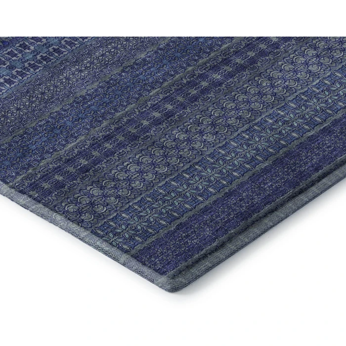 Addison Mayfield Blue AMF527 - 8ft. Round Rug