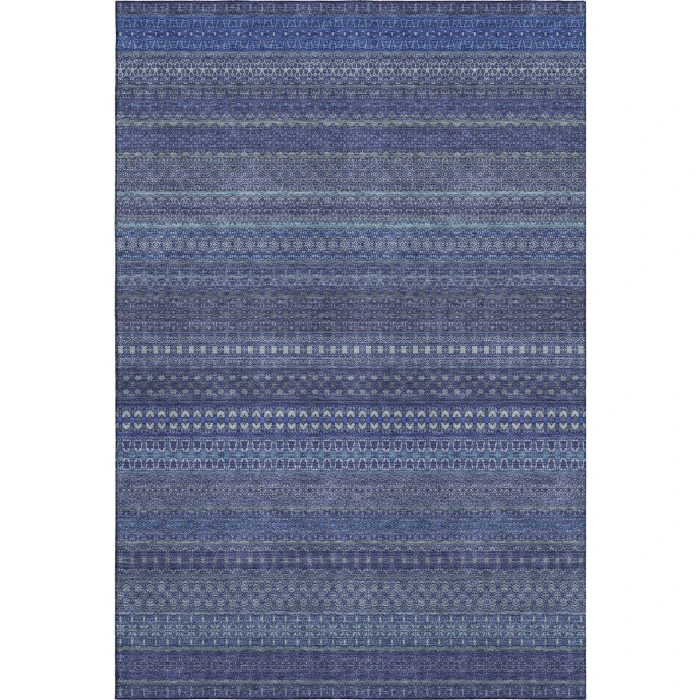 Addison Mayfield Blue AMF527 - 8ft. Round Rug