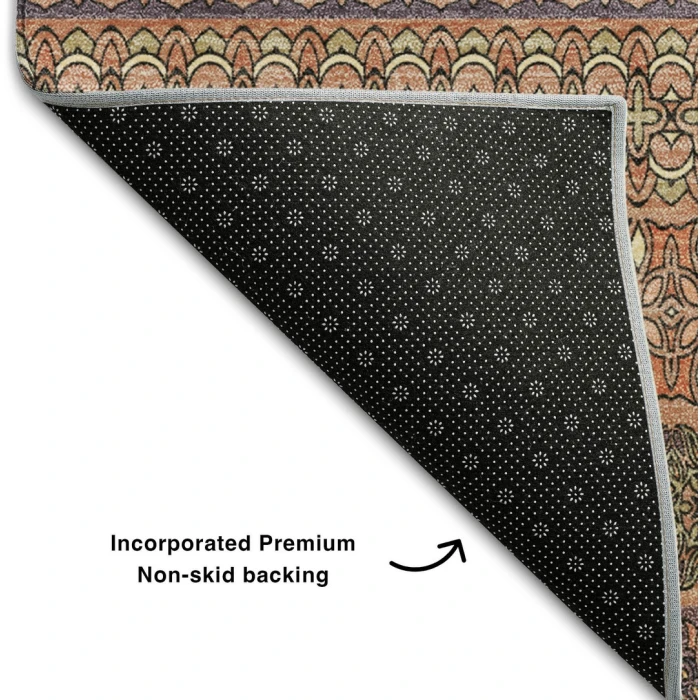 Addison Mayfield Orange AMF527 - 8ft. Round Rug