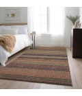 Addison Mayfield Orange AMF527 - 8ft. Round Rug