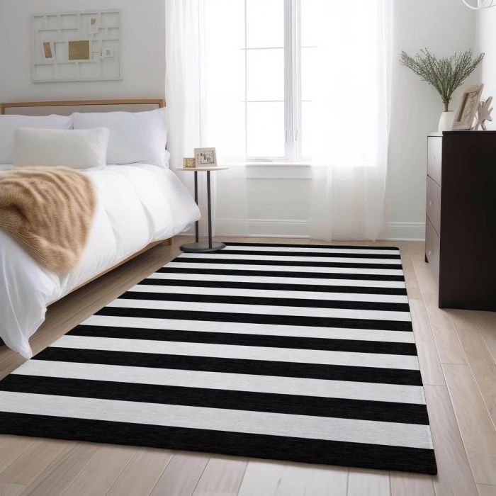 Addison Mayfield Black AMF528 9ft. x 12ft. Rect. Rug