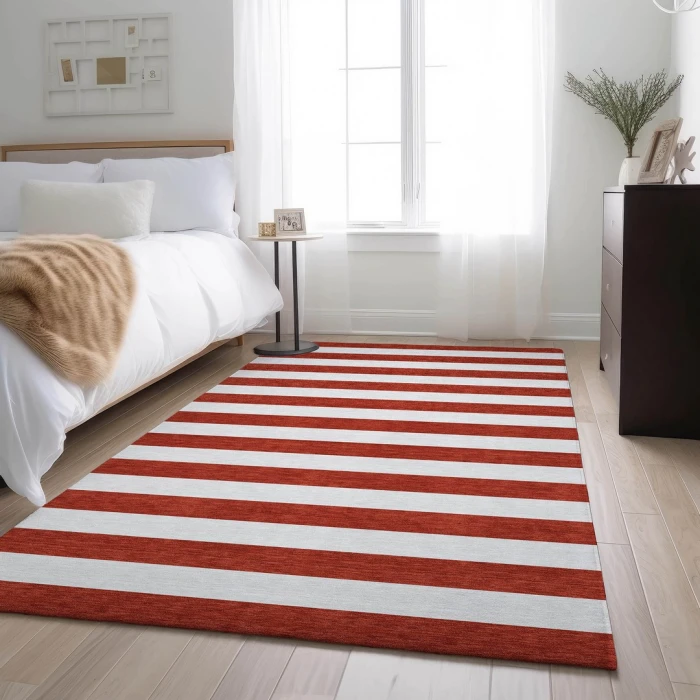 Addison Mayfield Red AMF528 - 8ft. Round Rug