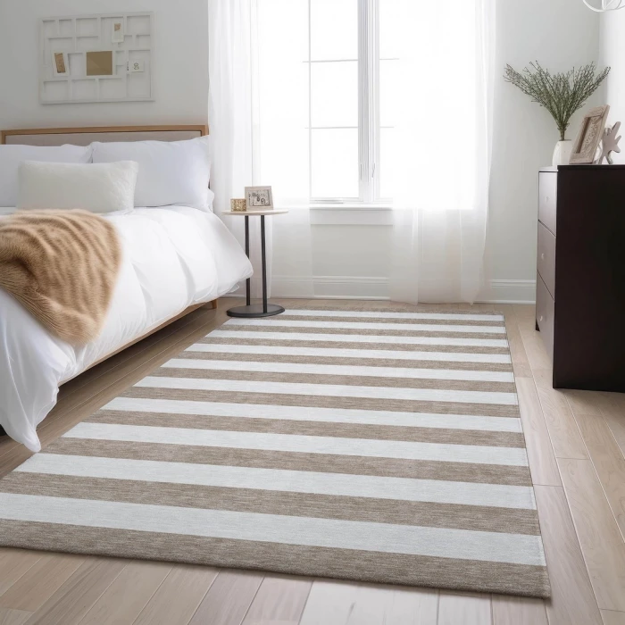 Addison Mayfield Brown AMF528 - 8ft. Round Rug
