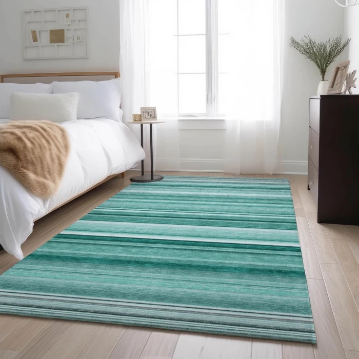 Addison Mayfield Teal AMF529 8ft. x 10ft. Rect. Rug