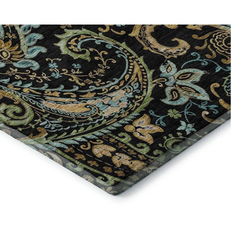 Addison Mayfield Black AMF533 - 8ft. Round Rug