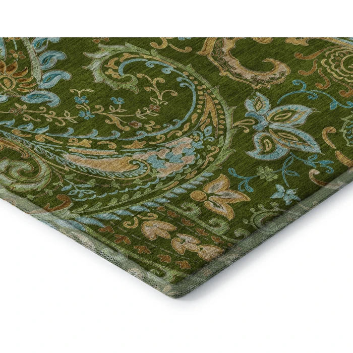 Addison Mayfield Green AMF533 - 8ft. Round Rug