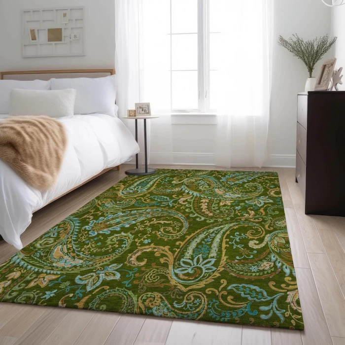 Addison Mayfield Green AMF533 - 8ft. Round Rug
