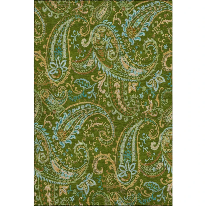 Addison Mayfield Green AMF533 - 8ft. Round Rug