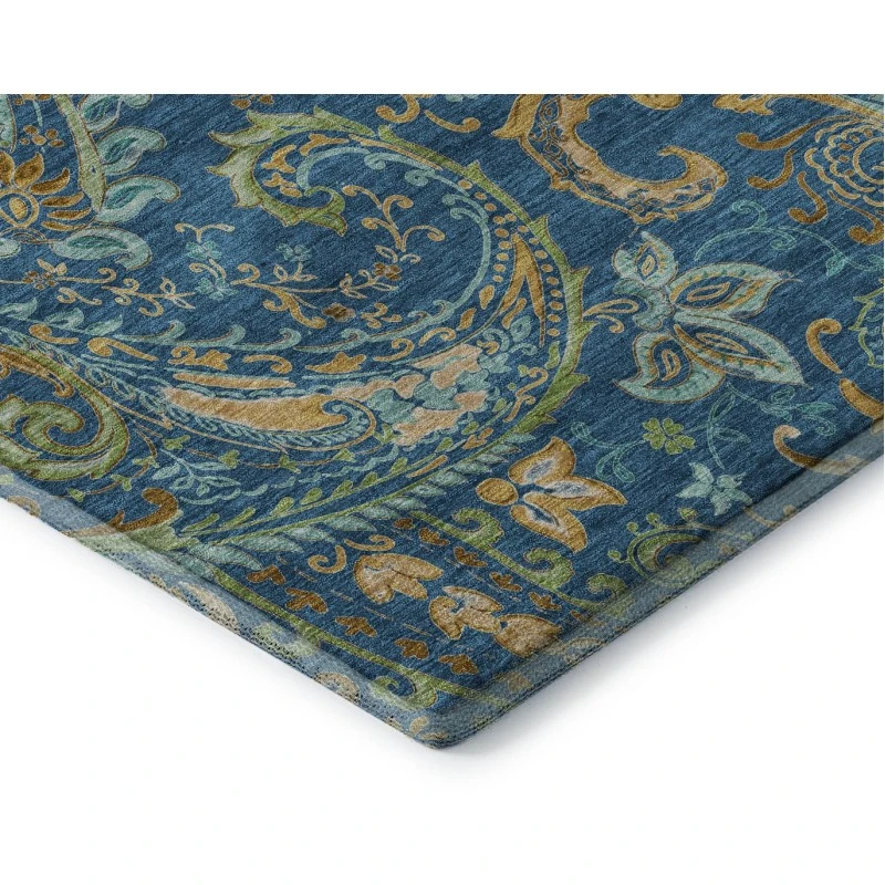 Addison Mayfield Blue AMF533 - 8ft. Round Rug