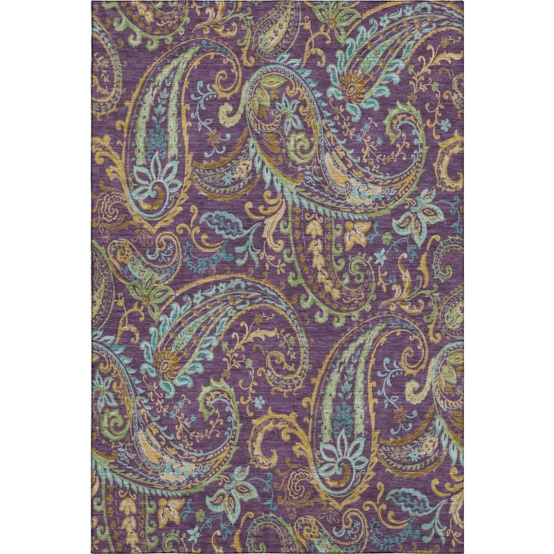 Addison Mayfield Purple AMF533 - 8ft. Round Rug