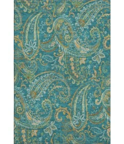 Addison Mayfield Teal AMF533 - 8ft. Round Rug