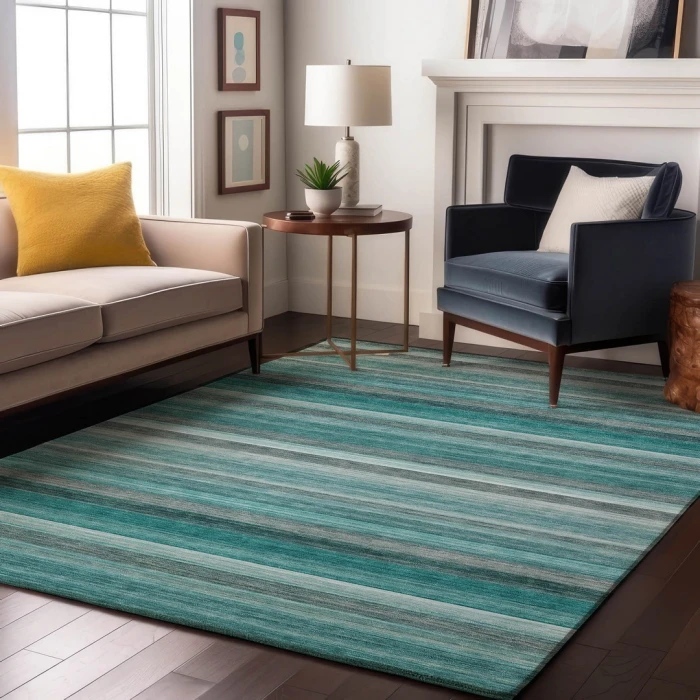 Addison Mayfield Teal AMF535 8ft. x 10ft. Rect. Rug
