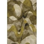 Addison Mayfield Brown AMF536 - 8ft. Round Rug