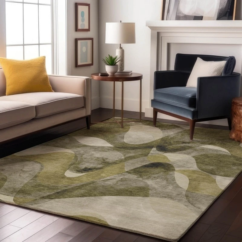 Addison Mayfield Green AMF536 - 8ft. Round Rug