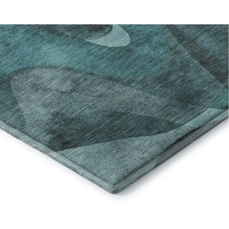 Addison Mayfield Teal AMF536 - 8ft. Round Rug