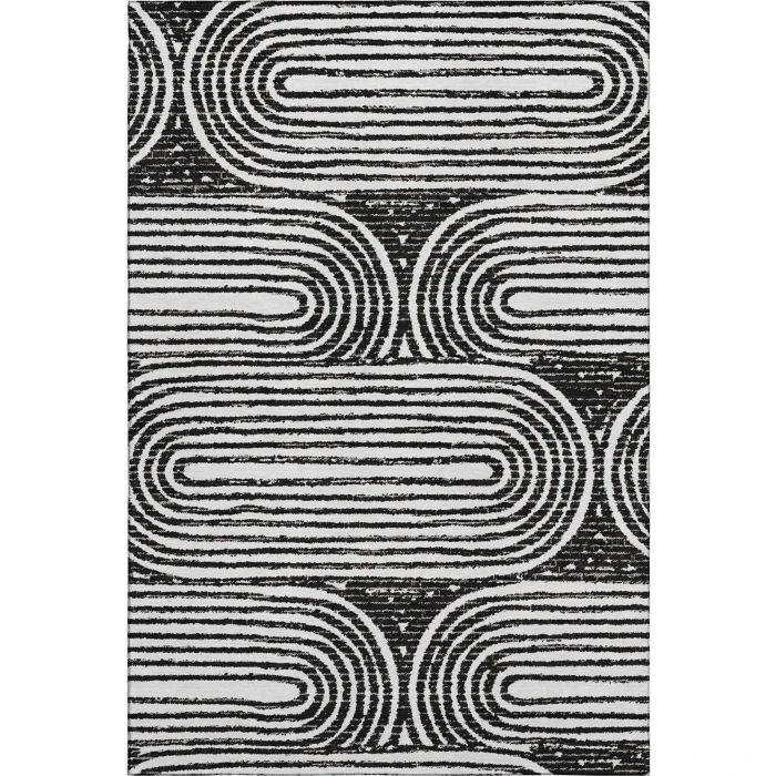 Addison Mayfield Black AMF540 - 8ft. Round Rug