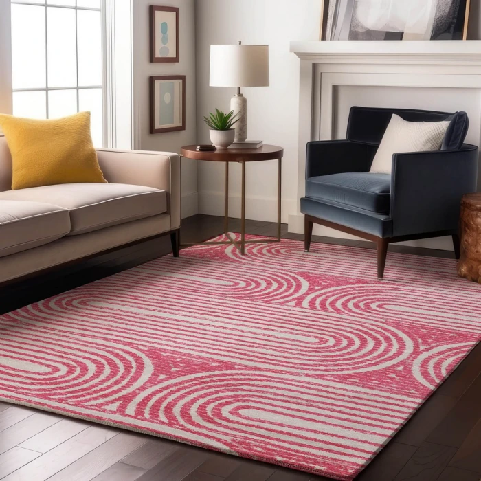 Addison Mayfield Pink AMF540 2ft. 3in. x 7ft. 6in. Rect. Rug