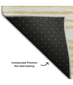 Addison Mayfield Gold AMF540 - 8ft. Round Rug